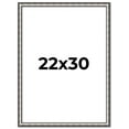 thumbnail image 1 of 22x30 Frame Silver Real Wood Picture Frame Width 1.125 Inches | Interior Frame Depth 0.5 Inches |, 1 of 8