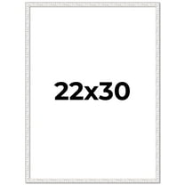 22x30 Frame White Real Wood Picture Frame Width 0.75 inches | Interior Frame Depth 0.5 inches |
