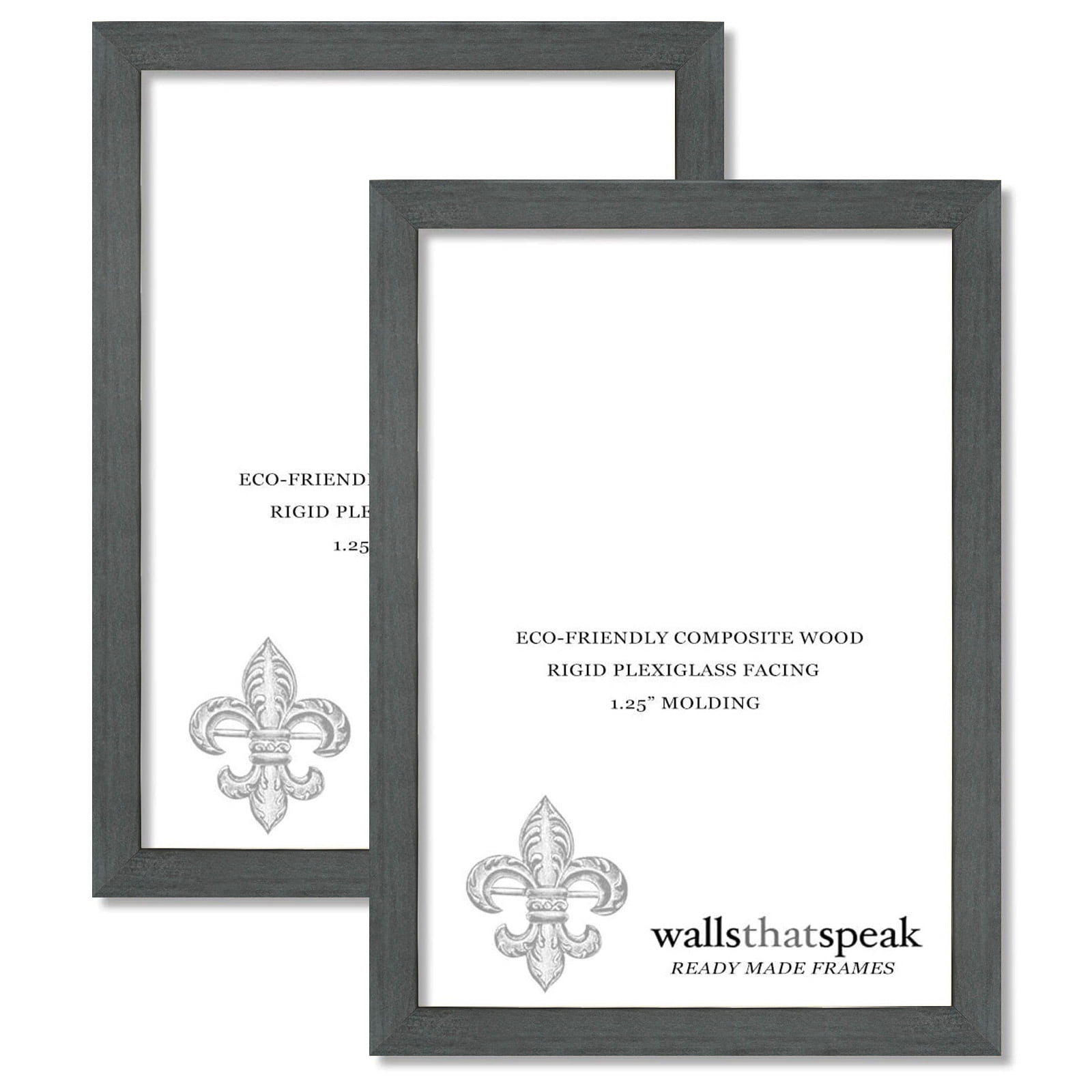 22x30 Slate Gray Picture Frame for Puzzles Posters Photos or Artwork (2 ...