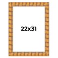 thumbnail image 1 of 22x31 Frame Beige Real Wood Picture Frame Width 3 inches | Interior Frame Depth 0.5 inches |, 1 of 8