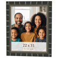 thumbnail image 1 of 22x31 Frame Black Bamboo Solid Wood Picture Frame Width 1.5 Inches | Interior Frame Depth 0.5, 1 of 8