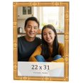 thumbnail image 1 of 22x31 Frame Gold Bamboo Solid Wood Picture Frame | 1 Inch Moulding Width | Interior Frame Depth, 1 of 8