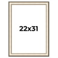 thumbnail image 1 of 22x31 Frame Gold Silver Plein Aire 2" Inch Wide Moulding Solid Wood Picture Frame | Modena, 1 of 8