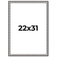 thumbnail image 1 of 22x31 Frame Silver Real Wood Picture Frame Width 1.125 Inches | Interior Frame Depth 0.5 Inches |, 1 of 8