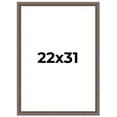 thumbnail image 1 of 22x31 Frame Silver Real Wood Picture Frame Width 1.25 Inches | Interior Frame Depth 0.5 Inches |, 1 of 8