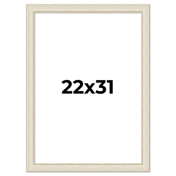 22x31 Frame White Real Wood Picture Frame Width 1.75 inches | Interior Frame Depth 0.5 inches |