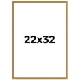 thumbnail image 1 of 22x32 Frame Beaded Gold Solid Wood Picture Frame | 0.75 Inches Moulding Width | Liscio Oro, 1 of 8