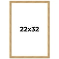 thumbnail image 1 of 22x32 Frame Beige Real Wood Picture Frame Width 1.25 inches | Interior Frame Depth 0.5 inches |, 1 of 8