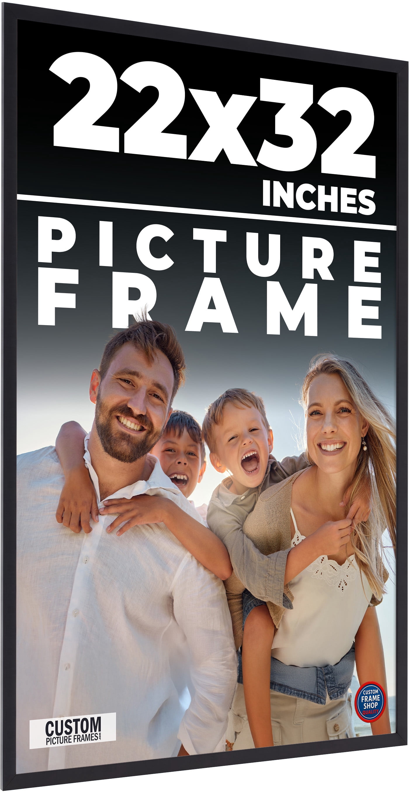 22x32 Frame Black Real Wood Picture Frame Width 0.75 inches | Interior ...