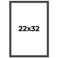thumbnail image 1 of 22x32 Frame Black Real Wood Picture Frame Width 1.25 inches | Interior Frame Depth 0.5 inches |, 1 of 8