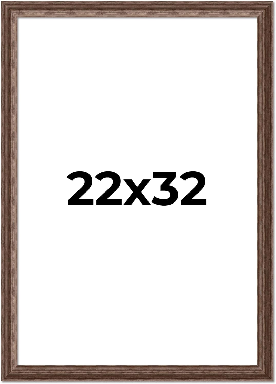 22x32 Frame Brown Farmhouse Solid Wood Picture Frame Width 1.5 Inches