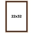 thumbnail image 1 of 22x32 Frame Gold Brown Plein Air Vintage Solid Wood Picture Frame | 1.75 Inches Moulding Width |, 1 of 8