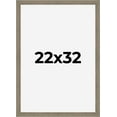 thumbnail image 1 of 22x32 Frame Gray Barnwood Rustic Solid Wood Picture Frame | 1.5 Inch Moulding Width | Includes UV, 1 of 8