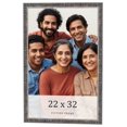 thumbnail image 1 of 22x32 Frame Silver Grey Distressed Solid Wood Picture Frame | 0.75 Inch Moulding Width | Interior, 1 of 8