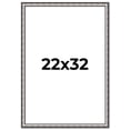 thumbnail image 1 of 22x32 Frame Silver Real Wood Picture Frame Width 1.125 Inches | Interior Frame Depth 0.5 Inches |, 1 of 8