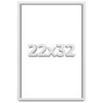 thumbnail image 1 of 22x32 Shadow Box Frame White | 1 Inches Deep Real Wood Contemporary Shadowbox Display Frame | UV, 1 of 6