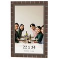 thumbnail image 1 of 22x34 Dark Brown Bamboo Real Wood Picture Frame Width 1.5 inches | Interior Frame Depth 0.5 inches, 1 of 8