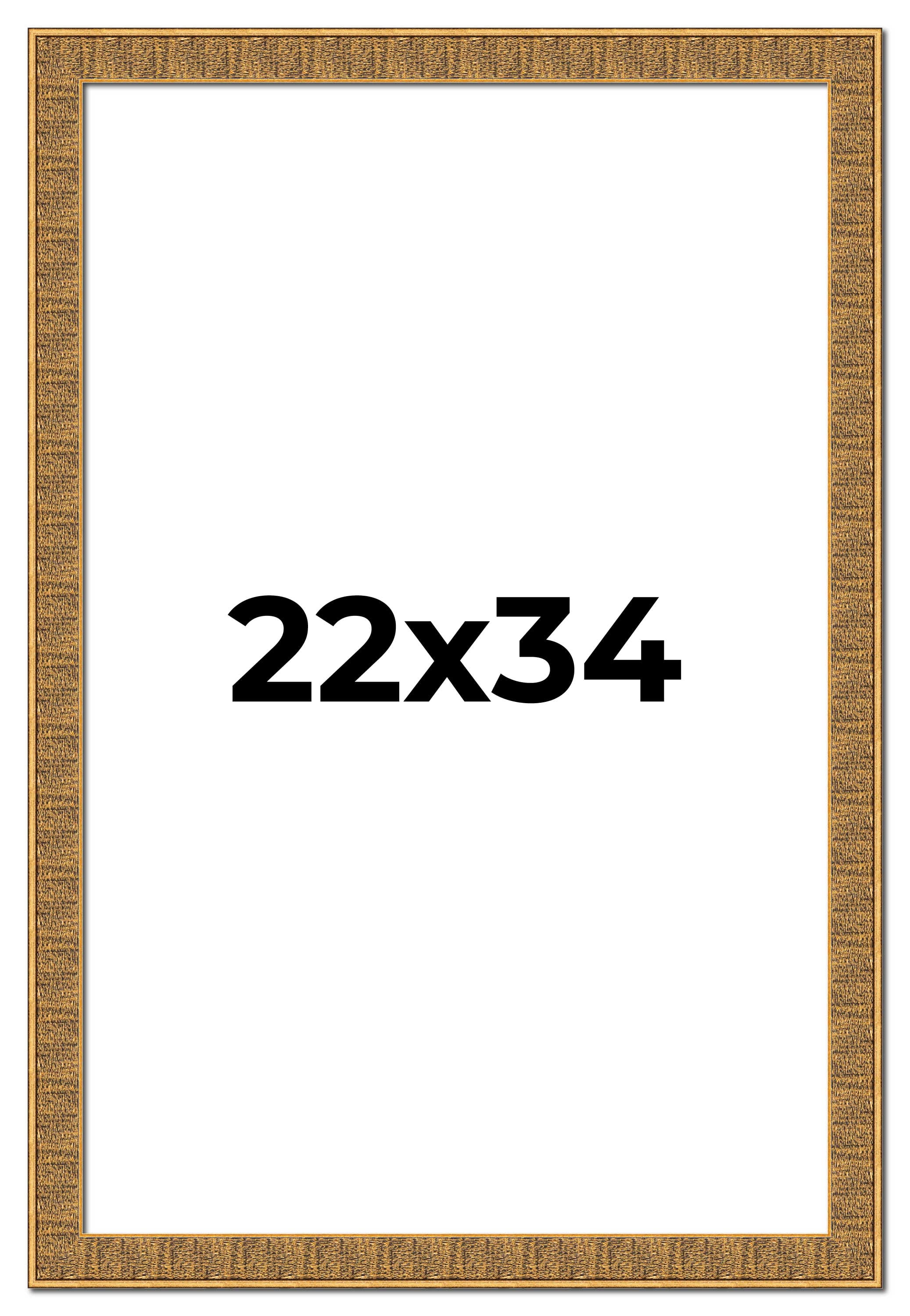 22x34 Frame Black and Gold Distressed Solid Wood Sonoma Picture Frame ...