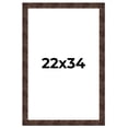 thumbnail image 1 of 22x34 Frame Brown Burl Real Wood Picture Frame Width 1.625 Inches | Interior Frame Depth 0.5 Inches, 1 of 8