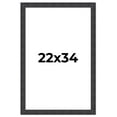 thumbnail image 1 of 22x34 Frame Brown Rustic Solid Wood Picture Frame 1.5 Inches Wide | Interior Frame Depth 0.5 Inches, 1 of 8