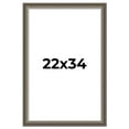 thumbnail image 1 of 22x34 Frame Brown Solid Wood Picture Frame | 1.75 Inch Moulding Width | Austin Frame Complete with, 1 of 8