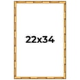 thumbnail image 1 of 22x34 Frame Gold Bamboo Solid Wood Picture Frame | 1 Inch Moulding Width | Interior Frame Depth, 1 of 8