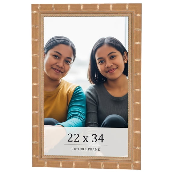 22x34 Frame Gold Real Wood Picture Frame Width 1.5 inches | Interior Frame Depth 0.5 inches |