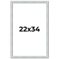 thumbnail image 1 of 22x34 Frame Sterling Silver Solid Wood Picture Frame | 1.25 Inch Moulding Width | 0.75 Inch, 1 of 8