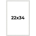 thumbnail image 1 of 22x34 Frame White Real Wood Picture Frame Width 0.75 inches | Interior Frame Depth 0.5 inches |, 1 of 8