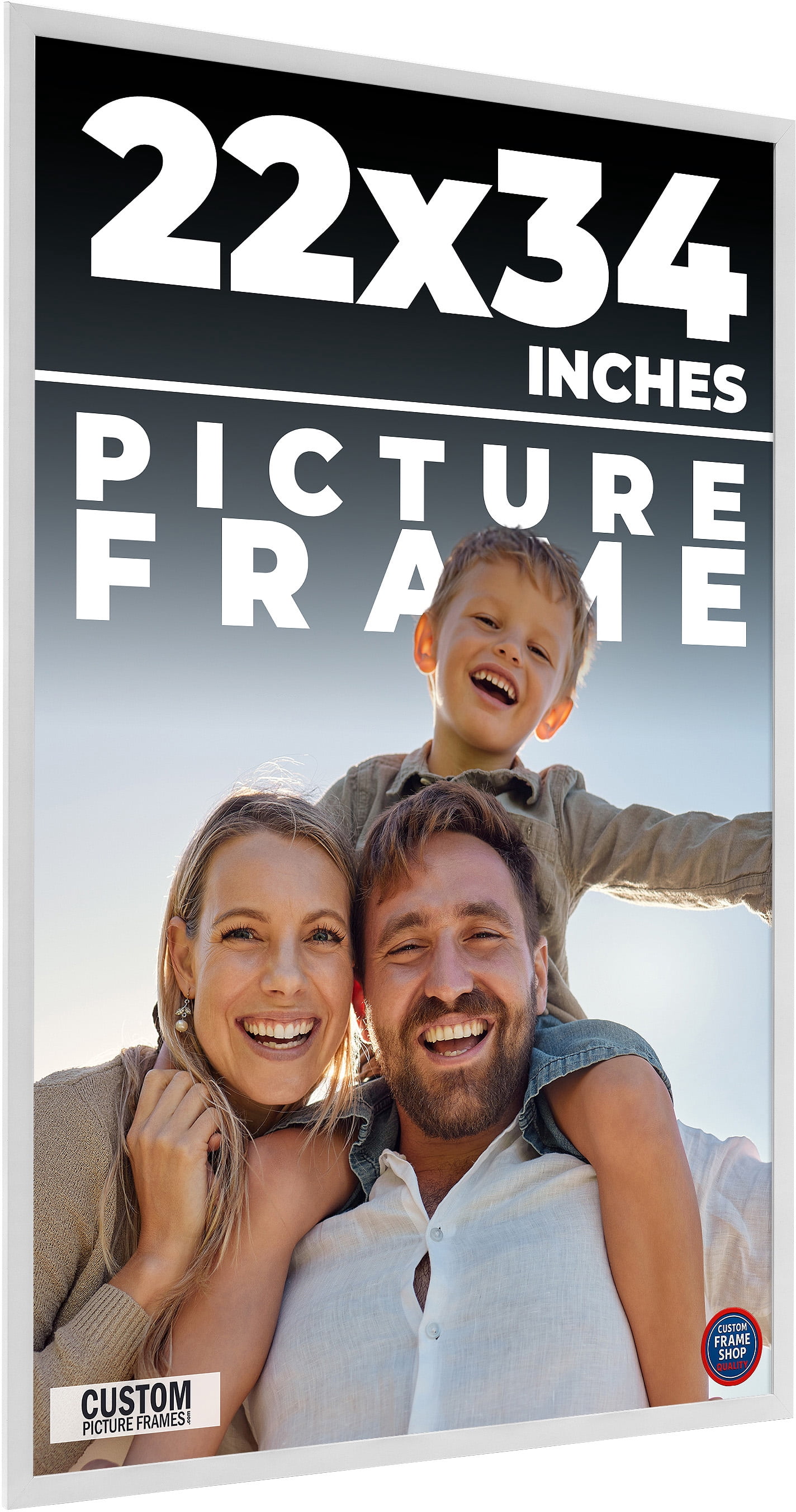 22x34 Frame White Real Wood Picture Frame Width 0.75 inches | Interior ...