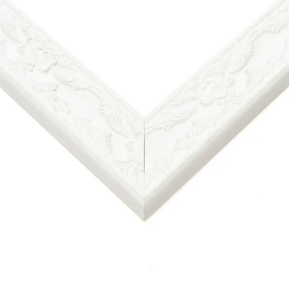 22x34 Frame White Solid Wood Picture Frame Width 1.75 Inches | Interior Frame Depth 0.375 Inches |
