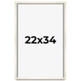 thumbnail image 1 of 22x34 Frame White Wheat Solid Wood Picture Frame | Moulding Width 0.75 Inches | Interior Depth 0.5, 1 of 8