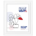 thumbnail image 1 of 22x34 Picture Frame – White Value Added Style 75022-812, 1.25 Inch MDF Moulding, Includes Plexiglass and Backing, Wall Display Frame for Art, Posters, or Photos – Frame USA, 1 of 4