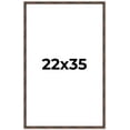 thumbnail image 1 of 22x35 Frame Brown Bamboo with Dark Coffee/Walnut Finish | Solid Wood Picture Frame Width 0.75, 1 of 8