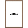 thumbnail image 1 of 22x35 Frame Gold Real Wood Picture Frame Width 1.25 inches | Interior Frame Depth 0.5 inches |, 1 of 8