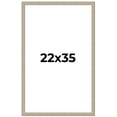 thumbnail image 1 of 22x35 Frame Grey Solid Wood Picture Frame Width 1 Inches | Interior Frame Depth 0.5 Inches |, 1 of 8
