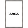 thumbnail image 1 of 22x35 Frame Silver Real Wood Picture Frame Width 1.125 Inches | Interior Frame Depth 0.5 Inches |, 1 of 8