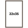 thumbnail image 1 of 22x35 Frame Silver Real Wood Picture Frame Width 1.25 Inches | Interior Frame Depth 0.5 Inches |, 1 of 8