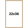 thumbnail image 1 of 22x36 Frame Beaded Gold Solid Wood Picture Frame | 0.75 Inches Moulding Width | Liscio Oro, 1 of 8