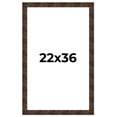 thumbnail image 1 of 22x36 Frame Brown Burl Real Wood Picture Frame Width 1.625 Inches | Interior Frame Depth 0.5 Inches, 1 of 8