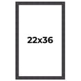 thumbnail image 1 of 22x36 Frame Brown Rustic Solid Wood Picture Frame 1.5 Inches Wide | Interior Frame Depth 0.5 Inches, 1 of 8