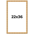 thumbnail image 1 of 22x36 Frame Gold Rustic Solid Wood Picture Frame | 1.25 Inch Wide Moulding | Rustique Gold, 1 of 8