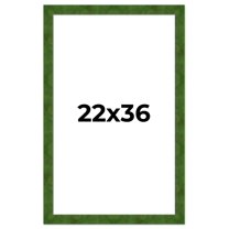 22x36 Frame Green Burl Solid Wood Picture Frame | 1.75 Inches Moulding Width | Interior Frame Depth