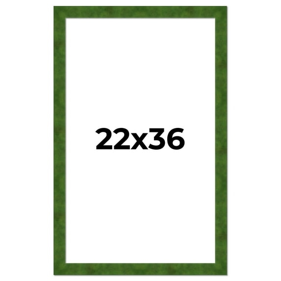 22x36 Frame Green Burl Solid Wood Picture Frame | 1.75 Inches Moulding Width | Interior Frame Depth