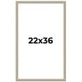 thumbnail image 1 of 22x36 Frame Grey Solid Wood Picture Frame Width 1 Inches | Interior Frame Depth 0.5 Inches |, 1 of 8
