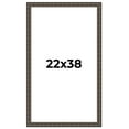 thumbnail image 1 of 22x38 Frame Black Bamboo Solid Wood Picture Frame Width 1.5 Inches | Interior Frame Depth 0.5, 1 of 8