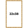 thumbnail image 1 of 22x38 Frame Gold Bamboo Solid Wood Picture Frame | 1 Inch Moulding Width | Interior Frame Depth, 1 of 8