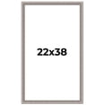 thumbnail image 1 of 22x38 Frame Grey Real Wood Picture Frame Width 1.25 inches | Interior Frame Depth 0.5 inches | Hans, 1 of 8
