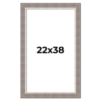 22x38 Frame Grey Real Wood Picture Frame Width 2.75 Inches | Interior Frame Depth 0.5 Inches |