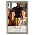 thumbnail image 1 of 22x38 Frame Grey Solid Wood Picture Frame Width 1 Inches | Interior Frame Depth 0.5 Inches |, 1 of 8